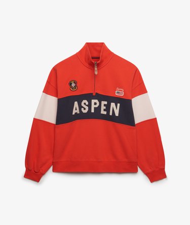 Pull Preppy Ski Half Zip Coupe D&eacute;contract&eacute;e Image 6