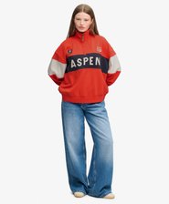 Pull Preppy Ski Half Zip Coupe D&eacute;contract&eacute;e