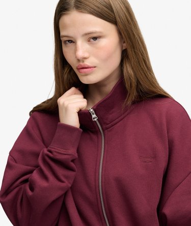 Signature Geborduurd Track Top Oversized Pasvorm Image 2