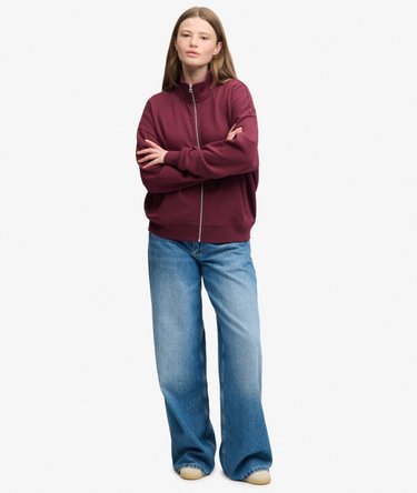 Signature Geborduurd Track Top Oversized Pasvorm Image 3
