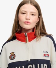 Pull Preppy Ski Half Zip Coupe D&eacute;contract&eacute;e