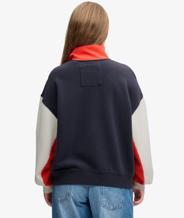 Pull Preppy Ski Half Zip Coupe D&eacute;contract&eacute;e Image 5