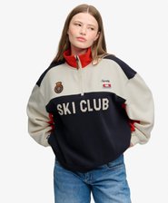 Pull Preppy Ski Half Zip Coupe D&eacute;contract&eacute;e