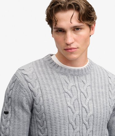 Jacob Cable Knit Jumper Image 2