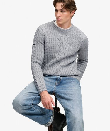 Jacob Cable Knit Jumper Image 4