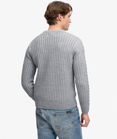 Jacob Cable Knit Jumper Image 5