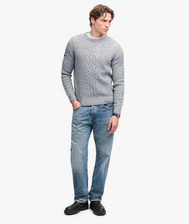 Jacob Cable Knit Jumper Image 3