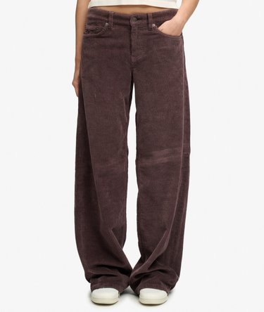 Mid Rise Baggy Jumbo Cord Pants Image 3