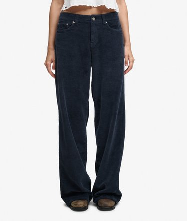 Mid Rise Baggy Jumbo Cord Pants Image 3