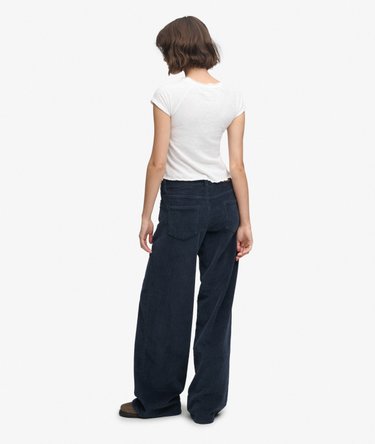 Mid Rise Baggy Jumbo Cord Pants Image 5