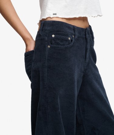 Mid Rise Baggy Jumbo Cord Pants Image 2