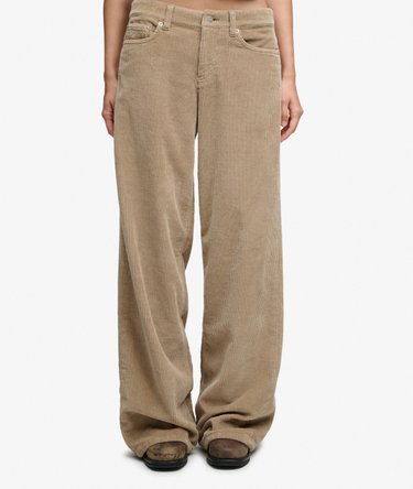 Mid Rise Baggy Jumbo Cord Pants Image 3