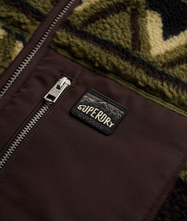 Abstract Fleece Zip-jacka Image 7