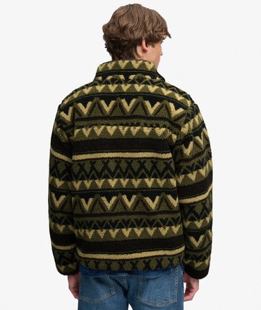 Abstract Fleece Zip-jacka Image 6