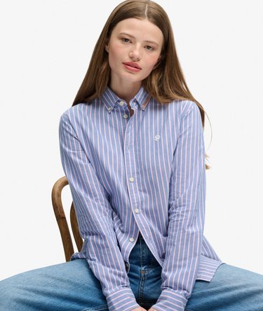 Slim Oxford Button Down Long Sleeve Shirt Image 2