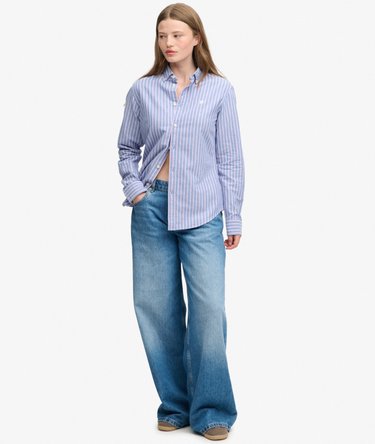 Slim Oxford Button Down Long Sleeve Shirt Image 3
