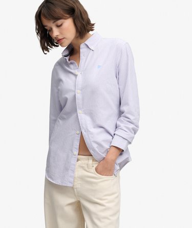 Camicia Oxford Button Down Slim Manica Lunga Image 2