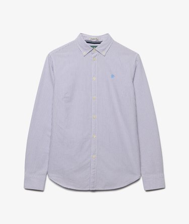 Camicia Oxford Button Down Slim Manica Lunga Image 6