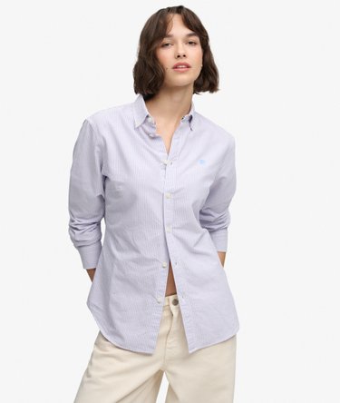 Camicia Oxford Button Down Slim Manica Lunga Image 1