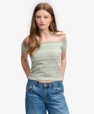 Bardot Short Sleeve Off Shoulder Top
