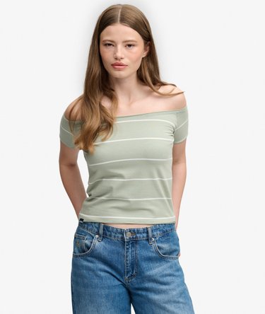 Bardot Short Sleeve Off Shoulder Top Image 1