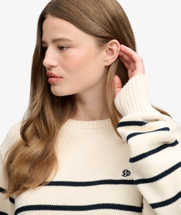Oversized Stribet Sweater Image 4