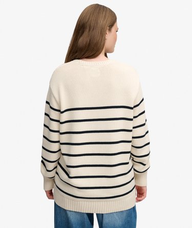 Oversized Stribet Sweater Image 5