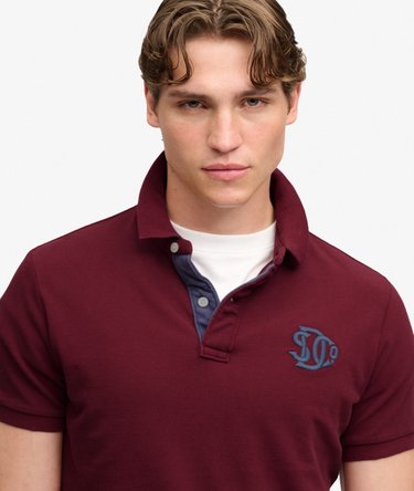 Pique Monogram Polo Shirt Image 4