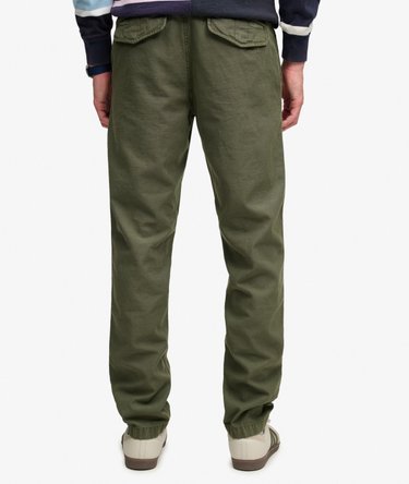 Tapered Washed Chino Trousers Image 4