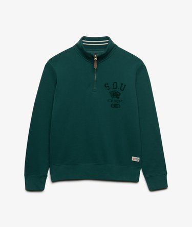 Felpa con Mezza Zip Tonal Image 7