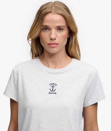 T-shirt Heritage Nautical Motif Coupe Ajust&eacute;e Image 4
