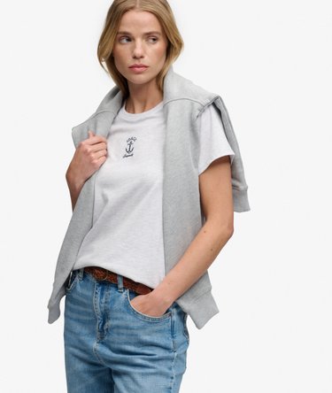 T-shirt Heritage Nautical Motif Coupe Ajust&eacute;e Image 2