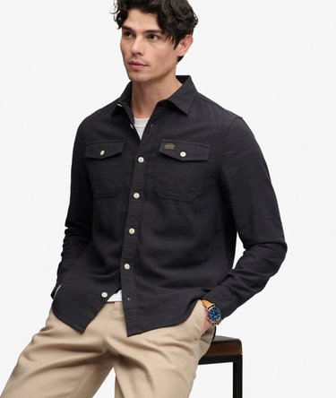 Herringbone Workwear Shirt Image 2