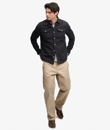 Herringbone Workwear Shirt Image 3