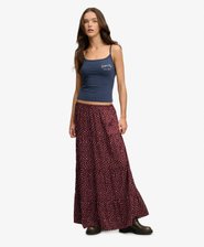 Woven Tiered Maxi Skirt