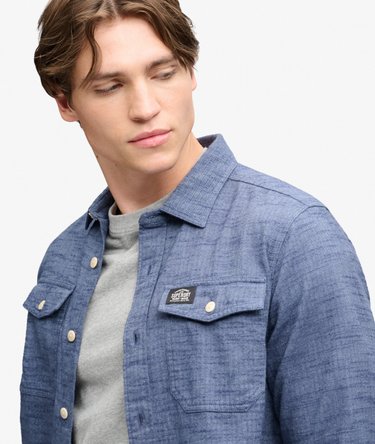Herringbone Workwear Shirt Image 4