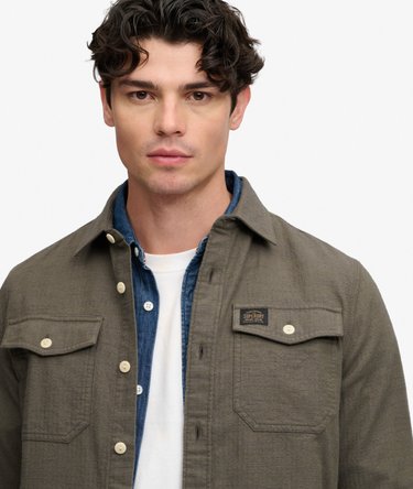 Herringbone Workwear Shirt Image 4