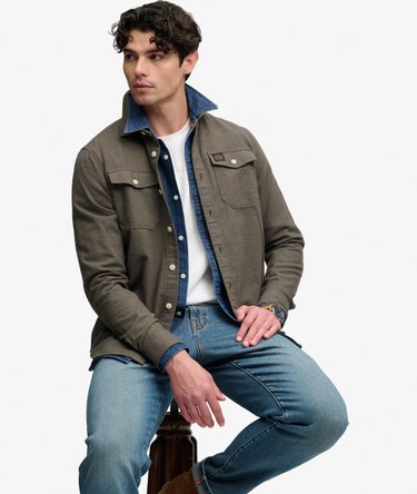 Herringbone Workwear Shirt Image 2