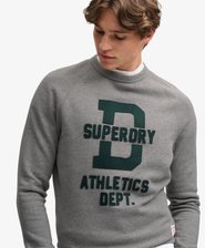 Athletic Felt Applique Crew Neck Sweatshirt