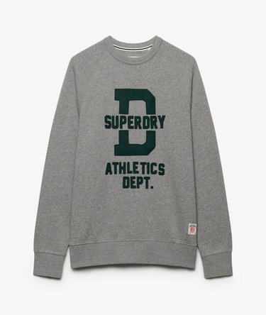 Athletic Felt Applique Crew Neck Sweatshirt Image 7