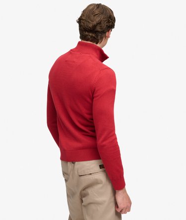 Preppy Essential Cotton Half Zip Jumper Image 5