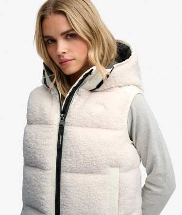Gilet Matelass&eacute; &agrave; Capuche Borg Image 4