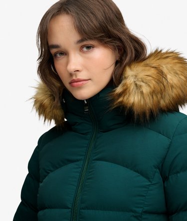 Fuji Steppjacke mit Kunstfellkapuze Image 4