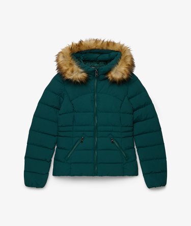 Fuji Steppjacke mit Kunstfellkapuze Image 8