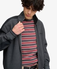 Satin Applique Track Top Relaxed Pasvorm