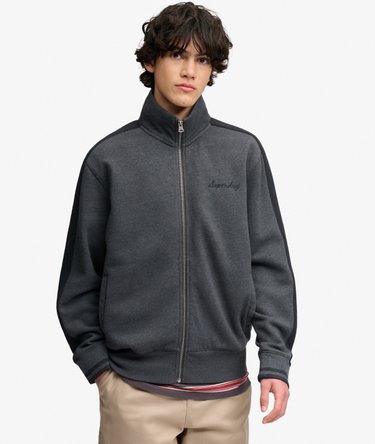 Satin Applique Track Top Relaxed Pasvorm Image 1
