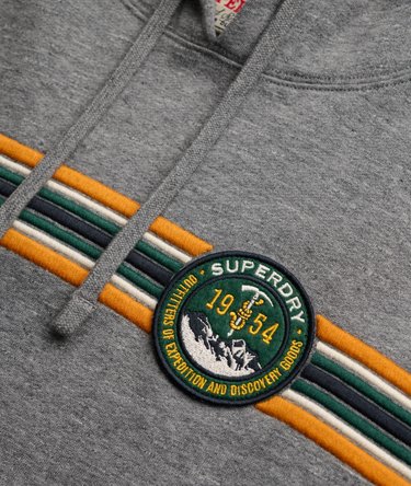 Outdoors Stripe Logo Hoodie Relaxed Pasvorm Image 6