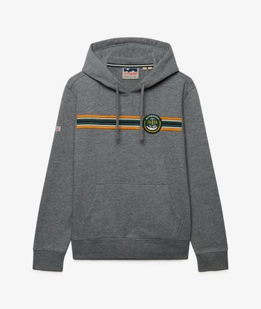 Outdoors Stripe Logo Hoodie Relaxed Pasvorm Image 7