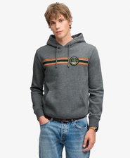 Outdoors Stripe Logo Hoodie Relaxed Pasvorm