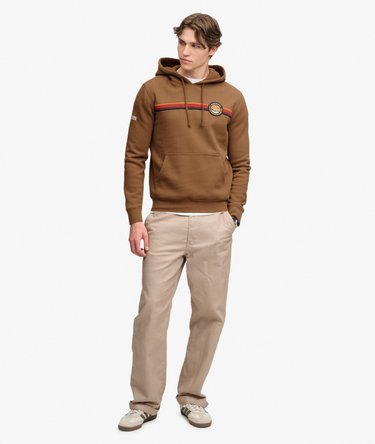 Outdoors Stripe Logo H&aelig;ttetr&oslash;je Afslappet Pasform Image 3